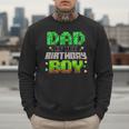 Dad Of The Birthday Boy Family Gaming Pixel Birthday Party Men Sweatshirt