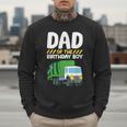 Dad Of The Birthday Boy Garbage Truck Birthday Party Men Sweatshirt