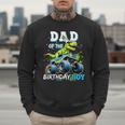 Dad Of The Birthday Boy Monster Truck Dinosaur PartyRex Men Sweatshirt