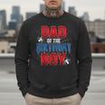 Dad Of The Birthday Boy Spider Web Birthday Party Matching Men Sweatshirt