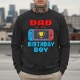 Dad Of The Birthday Boy Video Games Theme Bday Matching Men Sweatshirt