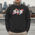 Dad Of The Birthday Boys Space Astronaut 1st Birthday Family Men Sweatshirt