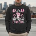 Dad Of The Birthday Cowgirl Pink Disco Rodeo Western Men Sweatshirt