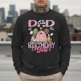 Dad Of The Birthday Girl 1St Birthday Pink Cow Farm Men Sweatshirt
