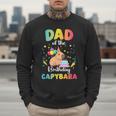 Dad Of The Birthday Girl Capybara Bday Party Family Men Sweatshirt Dad Of The Birthday Girl Capybara Bday Party Family Men Sweatshirt