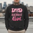 Dad Of The Birthday Girl Family Pink Coquette Bow Men Sweatshirt Dad Of The Birthday Girl Family Pink Coquette Bow Men Sweatshirt