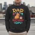 Dad Of The Birthday Girl Kids Cute Capybara Bday Family Men Sweatshirt