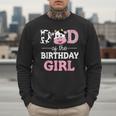 Dad Of The Birthday Girl Shirt Farm Cow Daddy Papa 1st Men Sweatshirt