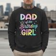 Dad Of The Birthday Girl Tie Dye Girl Bday Party Men Sweatshirt
