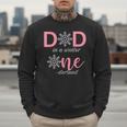 Dad Of The Birthday For Girl Winter Onederland 1st Birthday Men Sweatshirt