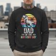 Dad Of The Birthday Party Outfit Dinosaur Daddy Men Sweatshirt
