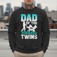 Dad Of The Birthday Twins Celebrate Cute Twin Father Daddy Men Sweatshirt