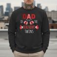 Dad Of The Birthday Twins Ladybug Birthday Family Matching Men Sweatshirt