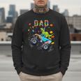 Dad Building Blocks Monster Truck Dinosaur Birthday Men Sweatshirt