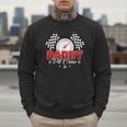 Dad Daddy Pit Crew Race Car Birthday Racing Party Men Sweatshirt
