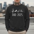 Dad Est 2025 Frequency Pulse New Dad To Be Men Sweatshirt