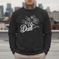 Dad Of Four Toddler Kids Fathers Day Fist Bump Family Men Sweatshirt
