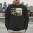 Dad Of Girls Outnumbered US Flag Father's Day Daughter Dad Men Sweatshirt
