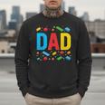 Dad Master Builder Building Bricks Blocks Family Fathers Day Men Sweatshirt