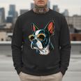 Dad Mom Cool Dog Sunglasses Boston Terrier Men Sweatshirt Dad Mom Cool Dog Sunglasses Boston Terrier Men Sweatshirt