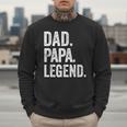 Dad Papa Legend Vintage Distressed Bold Papa Graphic Men Sweatshirt Dad Papa Legend Vintage Distressed Bold Papa Graphic Men Sweatshirt