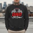 Dad Pit Crew Birthday Party Race Car Lover Racing Family Men Sweatshirt