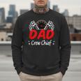 Dad Pit Crew Chief Racing Birthday Childs Party Fun Men Sweatshirt