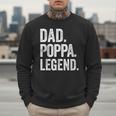 Dad Poppa Legend Vintage Distressed Bold Poppa Graphic Men Sweatshirt Dad Poppa Legend Vintage Distressed Bold Poppa Graphic Men Sweatshirt