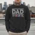 Dad Retro Monster Truck Family Crew Birthday Matching Family Men Sweatshirt