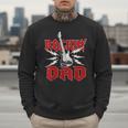 Dad Rockin One Birthday Family Matching Rock Guitar Men Sweatshirt