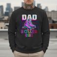 Dad Of Roller Girl Roller Skating Birthday Matching Family Men Sweatshirt