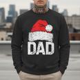 Dad Santa Christmas Family Matching Pajamas Papa Xmas Father Short Sleeve Men Sweatshirt