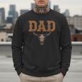 Dad Skull Fathers Day Shirt Western Rodeo Family Matching Men Sweatshirt