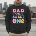 Dad Of The Sweet One 1st Birthday Donut Bday Party Men Sweatshirt