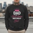 Dad Of The Sweet Sixteen Birthday Girl 16th Pink Crown Men Sweatshirt
