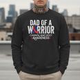 Dad Of a Warrior CHD Congenital Heart Defect Awareness CHD Men Sweatshirt