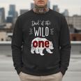 Dad Of The Wild One Shirt Bear Lumberjack 1st Birthday Tee Men Sweatshirt