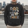 Dad Of The Wild And Three 3 Birthday Zoo Theme Safari Jungle Men Sweatshirt Dad Of The Wild And Three 3 Birthday Zoo Theme Safari Jungle Men Sweatshirt