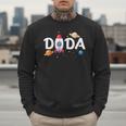 Dada Of The Birthday Boy Space Astronaut 1st Birthday Family Men Sweatshirt