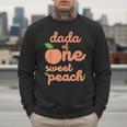 Dada Dad First Birthday One Sweet Peach Bday Family Matching Men Sweatshirt