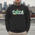 Dada Farm Animal Birthday Family Matching Party Dad Father Men Sweatshirt