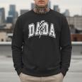 Dada Lightning Bolt Checkered Varsity Dad Men Father's Day Men Sweatshirt Dada Lightning Bolt Checkered Varsity Dad Men Father's Day Men Sweatshirt
