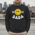 Dada One Happy Dude Birthday Theme 1st Family Matching Mom Men Sweatshirt