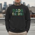 Dada Saurus Dad Dinosaur Three Rex Birthday Boy Girl Family Men Sweatshirt