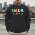 Dada Saurus Kids Dinosaur Birthday Party Family Matching Men Sweatshirt