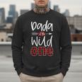 Dada Of The Wild One Buffalo Plaid Lumberjack 1st Birthday Men Sweatshirt