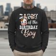 Daddy Of The Birthday Boy Cow Farm 1St Birthday Boy Men Sweatshirt Daddy Of The Birthday Boy Cow Farm 1St Birthday Boy Men Sweatshirt