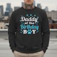 Daddy Of The Birthday Boy Dog Paw Bday Party Celebration Small Men Sweatshirt