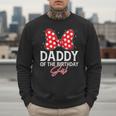 Daddy Of The Birthday Girl Cute Pink Bow Family Matching Men Sweatshirt