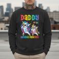 Daddy Of The Birthday Girl Dabbing Princess Unicorn Dad Men Sweatshirt